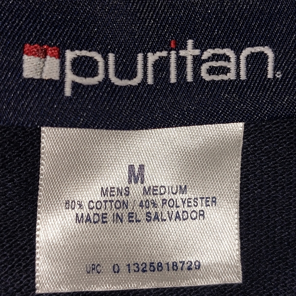 Puritan Men's Cotton Blend Navy Polo Size M - Picture 5 of 6